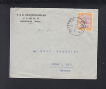 Sudan Cover 1937 Khartoum To Germany - Sudan (...-1951)