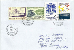 Congrès International Viabilitat Hivernal (Vialidad Invernal Andorra) Sur Lettre Andorra Español, - Lettres & Documents