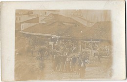 FLORINA (Grèce-Macédoine) Carte Photo Vue Du Marché Turque Animation - Greece