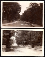 2 X OLD PHOTO CARD MOSELEY PARK HILL & WAKE GREEN - Birmingham