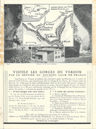 Carte-Lettre Offerte Par Le Touring-club De France - Les Gorges Du Verdon (sentier Et Chalet Du T.C.F.) - Other & Unclassified