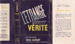 Véra CASPARY L’Etrange Vérité Presses De La Cité (EO, 1946) JAQUETTE SEULE - Presses De La Cité