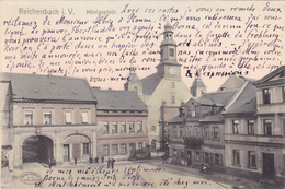 CPA ALLEMAGNE @ REICHENBACH I Vogtl. - KONIGSPLATZ En 1903 @ SAXE - Reichenbach I. Vogtl.