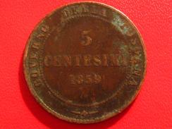 Italie - Toscane - 5 Centesimi 1859 3009 - Tuscan