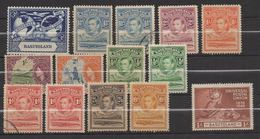 N829.-. BASSUTOLAND  MIXED LOT STAMPS X 14 DIIFERENT. SCV : US$ 15.00 ++ - 1933-1964 Kolonie Van De Kroon