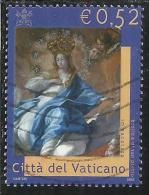 VATICANO VATICAN VATIKAN 2002 LA MADONNA NELLA BASILICA (SAN PIETRO) VATICANA IMMACOLATA € 0,52 USATO USED OBLITERE´ - Usados