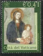 VATICANO VATICAN VATIKAN 2002 LA MADONNA NELLA BASILICA (SAN PIETRO) VATICANA DELLA BOCCIATA € 0,41 USATO USED OBLITERE´ - Gebraucht