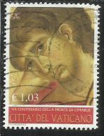 VATICANO VATICAN VATIKAN 2002 MORTE DI CIMABUE € 1,03 USATO USED OBLITERE´ - Usados