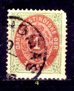 Antille-Danesi-F002- 1873-79: Yvert & Tellier N. 5 - Privo Di Difetti Occulti - - Dänische Antillen (Westindien)