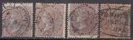 British East India Used 1856, No Wartermark, One Anna Shades 1a - 1854 East India Company Administration
