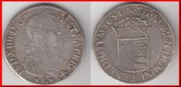 **** LOUIS XIV - ECU DU BEARN A LA MECHE LONGUE 1654 *R* MORLAAS - ARGENT - SILVER **** EN ACHAT IMMEDIAT - 1643-1715 Lodewijk XIV De Zonnekoning