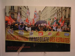 Syndicats - Manifestation Unitaire à Paris 6 Mars 2008 - Gewerkschaften