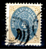 Antille-Danesi-F013 - 1873-79: Yvert & Tellier N. 7 - Privo Di Difetti Occulti - - Dänische Antillen (Westindien)