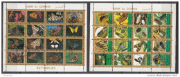EMIRATI ARABI UNITI -  UMM AL QIWAIN 1972  Farfalle Butterflies Mariposa Insetti 2 Foglietti Perf. - Sonstige