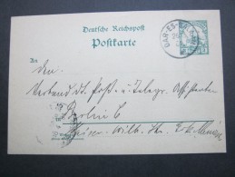 1901 , DAR-ES-SALAM  , Klarer Stempel Auf Ganzsache , Rs. Viel Text - Duits-Oost-Afrika