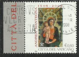 VATICANO VATICAN VATIKAN 2006 ANDREA MANTEGNA POLITTICO DI SAN ZENO € 0,60 USATO USED OBLITERE' - Usados