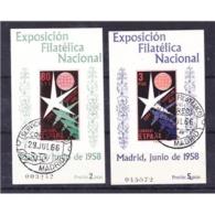 ES1222STV-LFTU1222TEVA.spaña.Spain.Exposicion   Filatelica Nacional. BRUSELAS 1953.(Ed 1222/3º),sin Charnela. LUJO - Variedades & Curiosidades