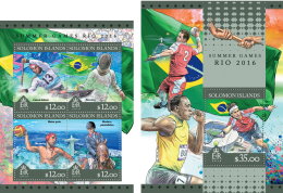 SOLOMON ISLANDS 2016 ** Summer Games Rio 2016 Olympia M/S+S/S - OFFICIAL ISSUE - A1645 - Summer 2016: Rio De Janeiro