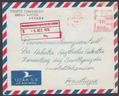 Turkey 1978,Cover Ankara To Wien W./red Postmark "Ankara", Ref.bbzg - Covers & Documents