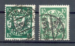 Danzig Dienst 42a,b Beide Farben Gest. 16EUR (E8707 - Dienstmarken