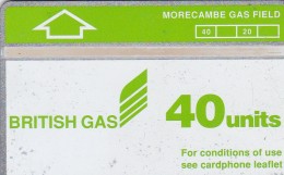 UK, CUR009, 40 Units, British Gas - Morecampe GasField (Green Header), 2 Scans.    (Cn : 227A). - Plateformes Pétrolières