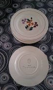 Lot De 11 Assiettes En Porcelaine CERANORD SAINT AMAND / St Amand ALMA Rare Peint à La Main - Saint Amand (FRA)