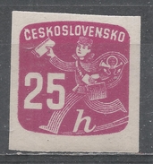 Czechoslovakia 1945. Scott #P31 (M) Newspaper Delivery Boy - Zeitungsmarken