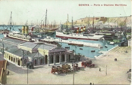 Genova (Liguria) Porto E Stazione Marittima, Port Et Gare Maritime, Illustrazione - Genova