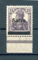 Saar 7aI PFB ABART** MNH POSTFRISCH BPP (73719 - FDC