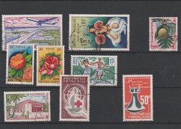 LOT 103 POLYNESIE PA N° 5-7 + POSTES N° 13-15-16-10-14-24-46 Oblitérés - Lots & Serien