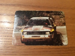 Delcampe - Calendrier 1986 PORTUGAL "Rallye - WALTER ROHEL , Audi, VINHO DO PORTO 1985" (7x10cm) Chromo - Petit Format : 1981-90