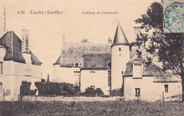 72. LUCHE PRINGE. CPA . CHATEAU DE VENNEVELLE. ANNEE 1908 + TEXTE.. - Luche Pringe