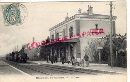 77 - BEAUMONT DU GATINAIS - LA GARE   1904 - Otros & Sin Clasificación