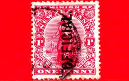 NUOVA ZELANDA - New Zealand - Usato - 1910 - Zealandia - Servizio - Commercio - Sovrastampato OFFICIAL - 1 - Used Stamps