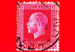 NUOVA ZELANDA - New Zealand - Usato - 1916 - Giorgio V - King George V - 6 - Gebraucht