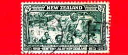 NUOVA ZELANDA - New Zealand - Usato - 1940 - 100 Anni Della Nuova Zelanda - Arrivo Dei Maori - ½ - Gebraucht