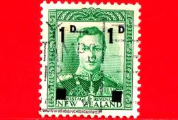 NUOVA ZELANDA - New Zealand - Usato - 1941 - Giorgio VI - King George VI - Sovrastampato In Nero - 1 - Oblitérés