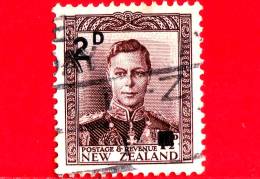 NUOVA ZELANDA - New Zealand - Usato - 1941 - Giorgio VI - King George VI - Sovrastampato In Nero - 2 - Oblitérés