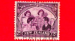 NUOVA ZELANDA - New Zealand - Usato - 1946 - Famiglia Reale - Pace - 2 - Oblitérés