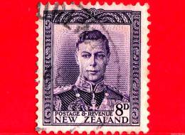 NUOVA ZELANDA - New Zealand - Usato - 1947 - Giorgio VI - King George V - 8 - Oblitérés