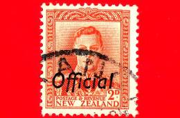 NUOVA ZELANDA - New Zealand - Usato - 1947 - Giorgio VI - King George VI - Sovrastampato OFFICIAL - 2 - Gebraucht