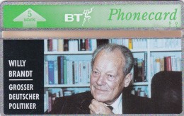 United Kingdom, BTO 013, Willy Brandt, 2 Scans. - BT Overseas Issues