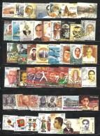 INDIA, 2010, USED STAMPS. COMPLETE YEAR PACK,4 SCANS, LOT OF 91 FINE USED STAMPS,  (o). - Gebraucht