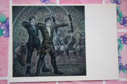 Georgia. "Old Archers" By Boldyrev  - OLD USSR Postcard -1976 - ARCHERY - Arch - Boogschieten