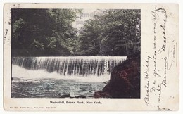 NEW YORK CITY NY, BRONX PARK WATERFALL EARLY VIEW C1904 Undivided Back Vintage Postcard [6415] - Parques & Jardines