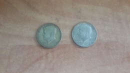 U.s.a-half Dollar-(silver)-(2coins)-(1967)-used - Altri & Non Classificati