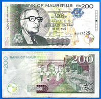 Maurice 200 Rupees 2013 Prefix BS Roupies Mauritius Island Paypal BitcoinOK - Mauritius