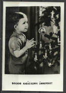 Hungary, Boy At The Christmas Tree, '70s. - Andere & Zonder Classificatie