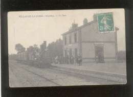 53 Villaines La Juhel La Gare édit. M.F. Train Chemin De Fer , Animée - Villaines La Juhel