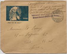 Guerre 14 18 LES DIABLERETS Suisse Griffe Violette Internement Des Prisonniers De Guerre ORMONT DESSUS (Diablere  ....G - Postmarks